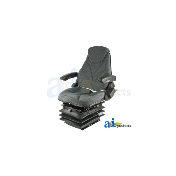 Seat, F20 Series, Air Suspension / Armrest / Headrest / Gray Cloth 23" x22" x18"